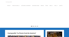 Desktop Screenshot of cantapueblo.com