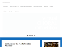 Tablet Screenshot of cantapueblo.com